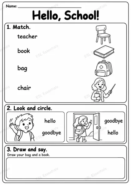 K2 worksheet example